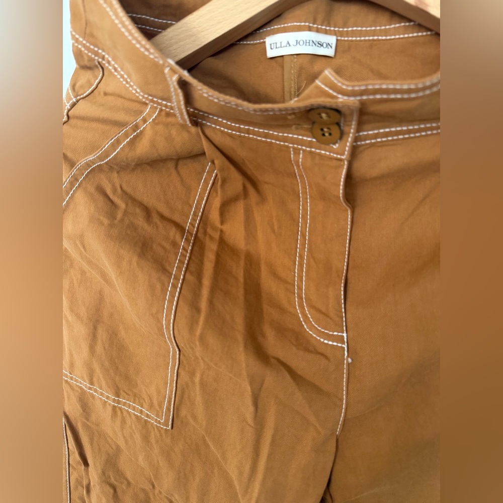 Pre-owned Ulla Johnson Fleet Pant - Camel- size 0/waist 26” - Picture 10 of 12
